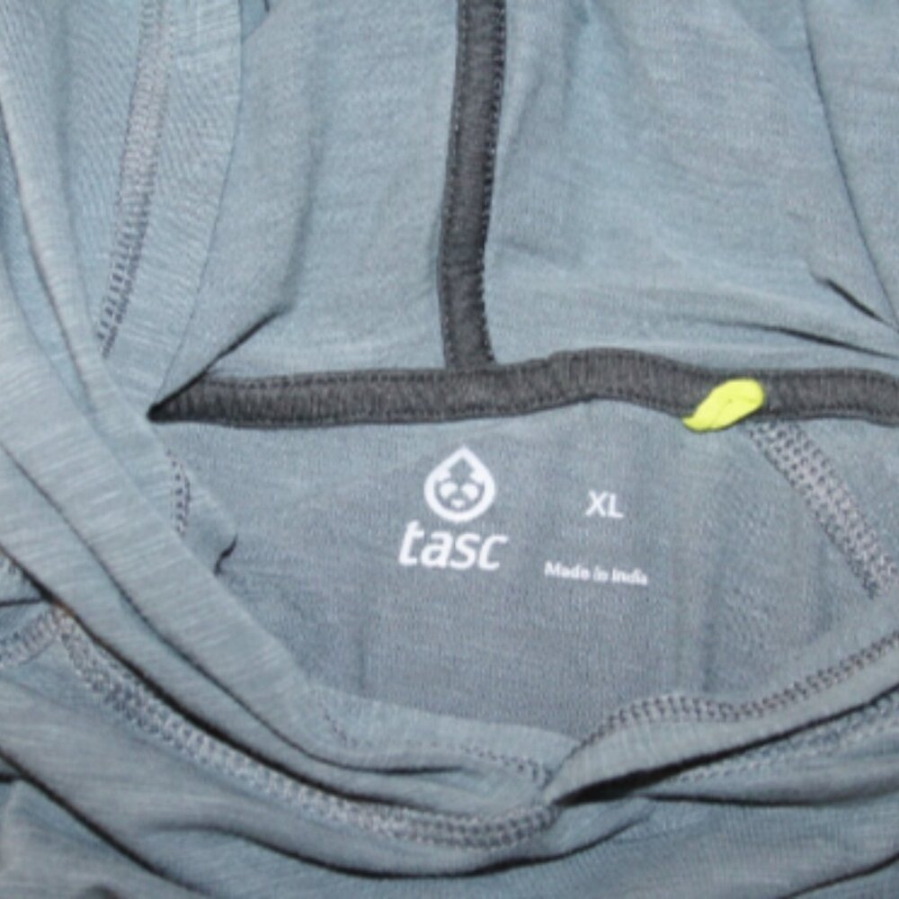 Beautiful TASC Carrollton Lightweight Organic Cotton/Bamboo Hoodie Light Teal XL - Picture 7 of 11